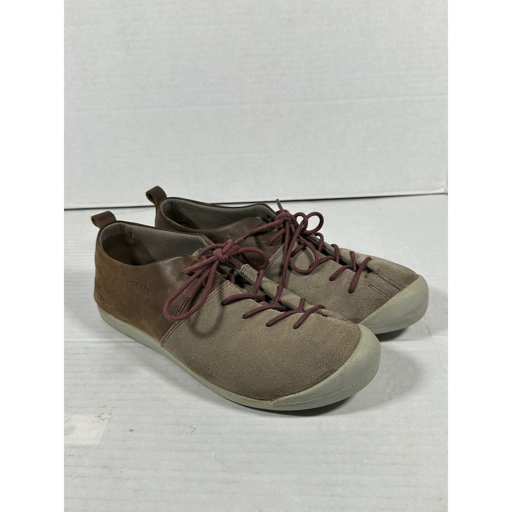 KEEN Lower East Side Womens Brown Suede Leather‎ Lace Up Casual Shoes Size 10.5